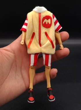 1/12兵人衣服配件figma素体6寸shf可动人偶手办连体衣ob11娃衣bjd