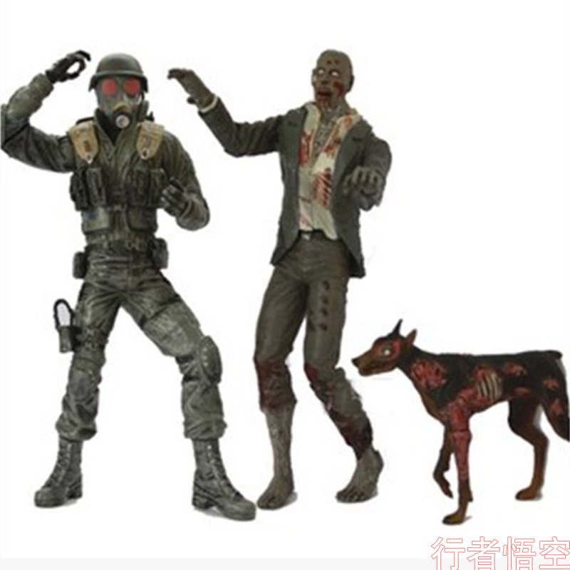 neca生化危机活死人僵尸狗恐怖丧尸玩具可动行尸手办模型走肉玩偶