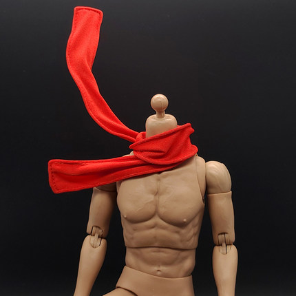 1/6兵人衣服配件ht铁丝围巾12寸tbl包胶素体人偶手办模型造型围脖