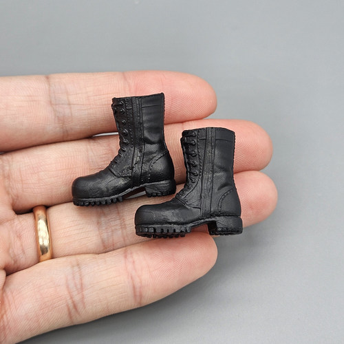 1/12兵人配件素体鞋子靴子机车靴