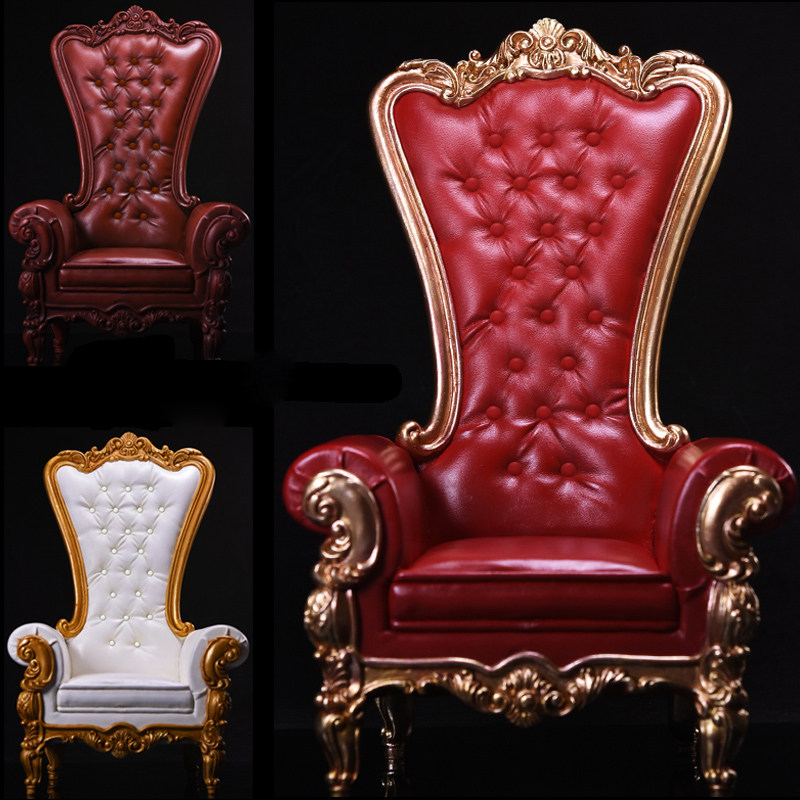 1/6分兵人场景配件bjd欧式女王沙发家具12寸可动素体人偶模型王座