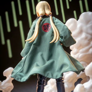 shf火影纲手忍者1/12衣服配件diy布衣风衣披风改件内含铁丝可造型