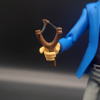 1/12兵人武器配件shf弹弓模型