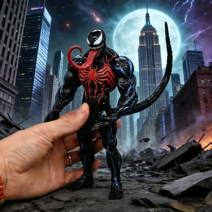 romankey大块头素体毒液尾巴bjd娃娃配件diy手办模型改件魔改道具