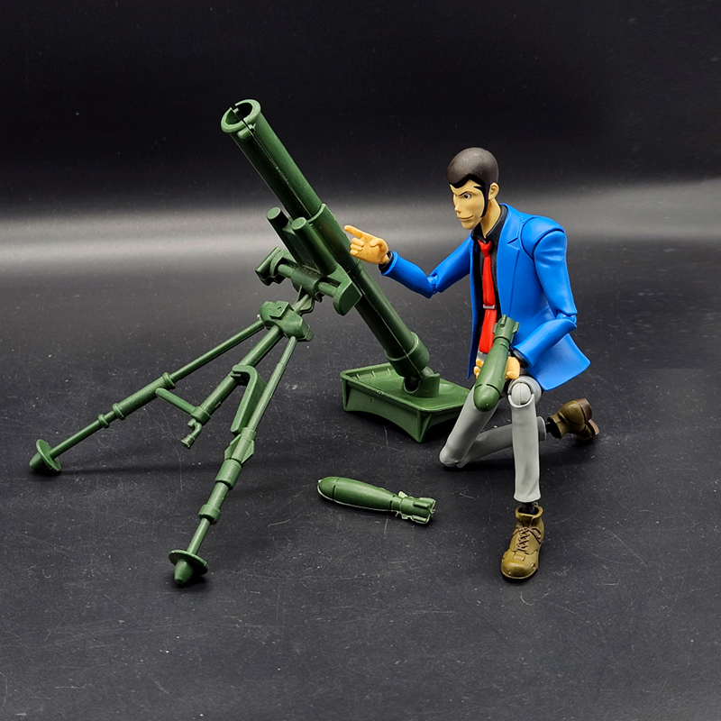 1/12兵人场景配件迫击炮武器模型