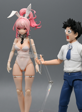 1/12兵人武器配件暗黑朋克束缚项圈6寸机娘女素体tbl手办项链颈圈