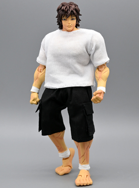 1/12强壮素体衣服WWE壮硕麦克法兰7寸adam人偶MUFF TOYS工装裤T恤