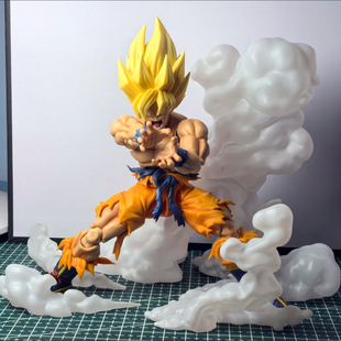 SHF龙珠孙悟空3.0贝吉塔特兰克斯超级赛亚人战斗场景烟雾特效件烟