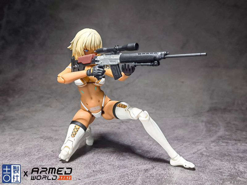 1/12拼装狙击步枪模型机娘武器