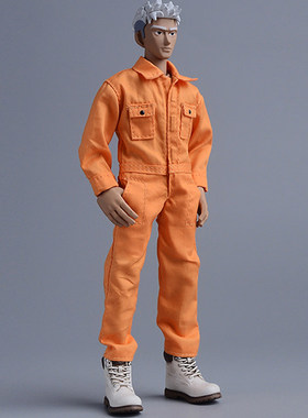 1/12兵人衣服配件工装连体裤囚服