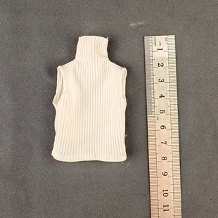 1/12兵人衣服配件mezco男素体6寸shf可动人偶高领无袖T恤背心打底