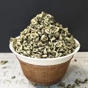 2025年云南大渡岗 雪花玉螺单芽碧螺春滇绿新茶250克明前早春绿茶