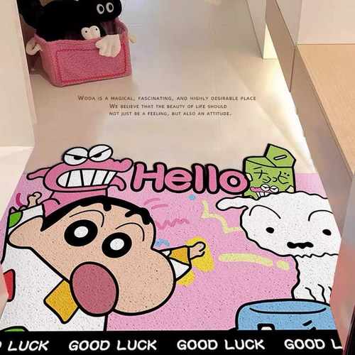 超萌蜡笔小新丝圈入户门垫耐脏