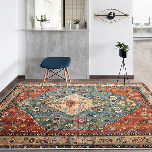 美式复古地毯客厅卧室北欧kilim