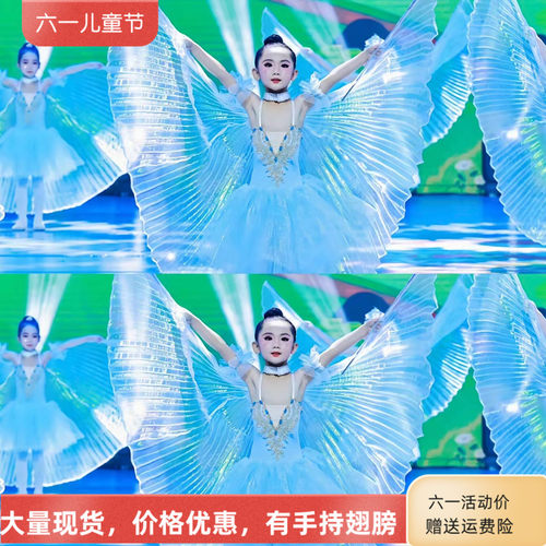 小风筝儿童舞蹈服手持翅膀道具