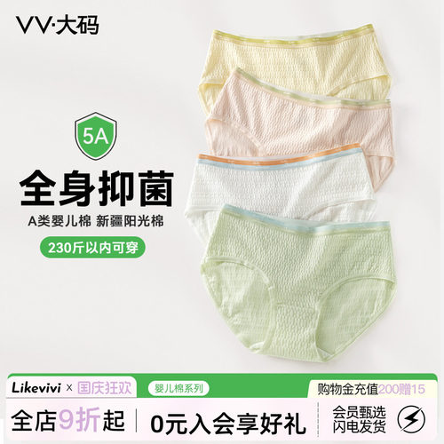 VV大码生活馆A类婴儿棉内裤