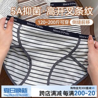 VV大码性感内裤女高开叉2024新款春夏纯棉抑菌包臀少女生三角短裤