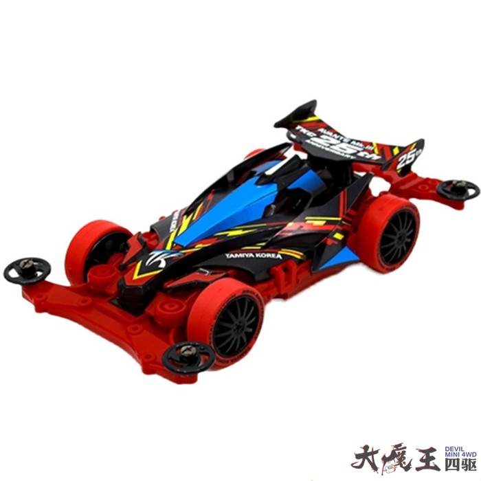 田宫 92422 四驱车 韩国限定 红色MS渗碳轮毂 MK3黑透 现货