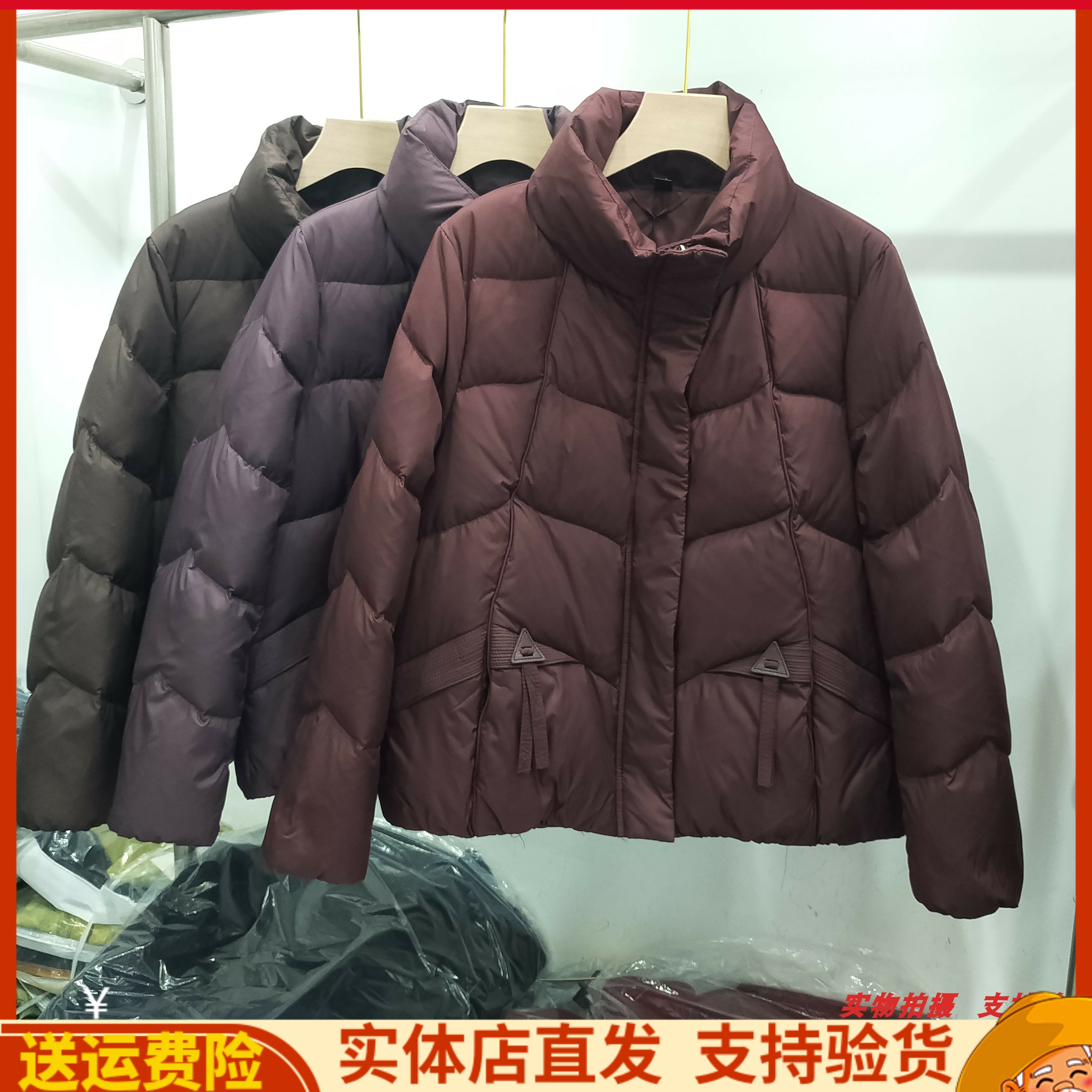 韩版休闲洋气羽绒服小款外套妈妈