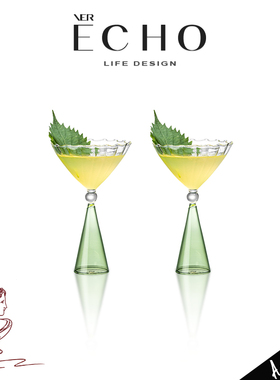ECHO丨贝壳 AFV创意小众玻璃鸡尾酒杯高脚甜品杯雪糕杯微醺杯礼物