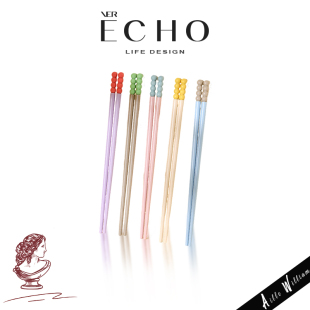 ECHO CZI高颜值马卡龙合金筷子家用防霉防滑一人一筷耐高温 沐珠