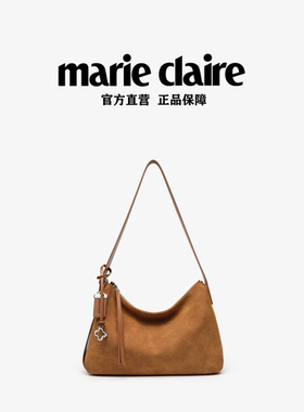 休闲简约麂皮绒单肩包MC25853Q卡其
