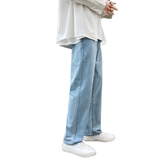 2021新款中性拖地牛仔男休闲宽松潮流裤XZ214-8D86-P50，男装牛仔裤，星座1204-3