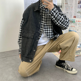XZ214-8H10-P45新港风牛仔马甲男无袖坎肩夹克外套牛仔衣，男装背心/马甲，星座1204-3