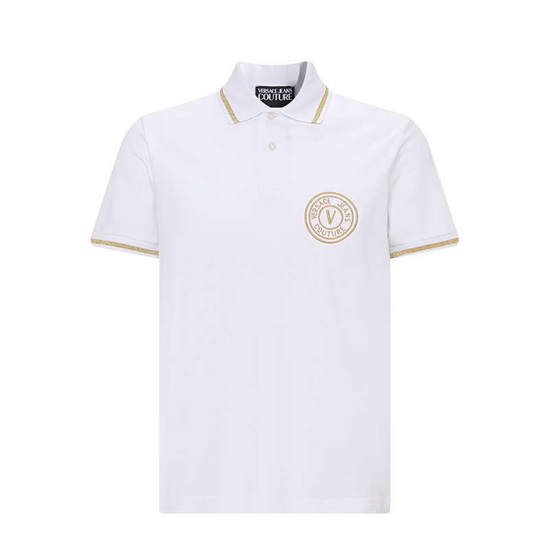 VERSACE/范思哲22年春夏新品商务办公通勤短袖POLO衫品质奢品上衣
