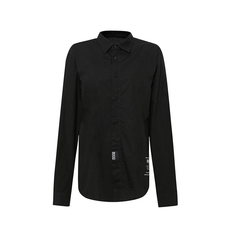 Versace/范思哲男士纯色商务休闲衬衫修身衬衣男现货国际大牌