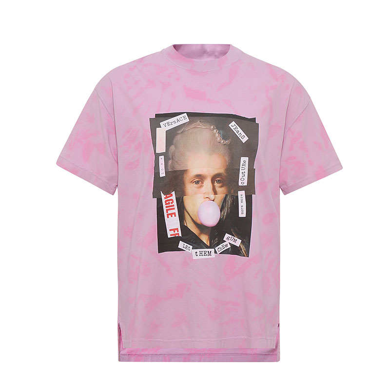 VERSACE/范思哲23年夏新品时尚休闲百搭大码T恤修身上衣奢侈品