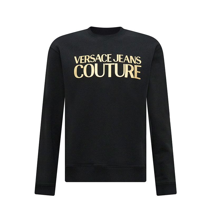 VERSACE/范思哲23年秋冬新品经典款男士套头印花卫衣金色LOGO上衣