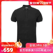 Emporio Armani / Armani Áo sơ mi nam POLO tay ngắn Dark Line Business Casual Lapel Men Mới - Polo