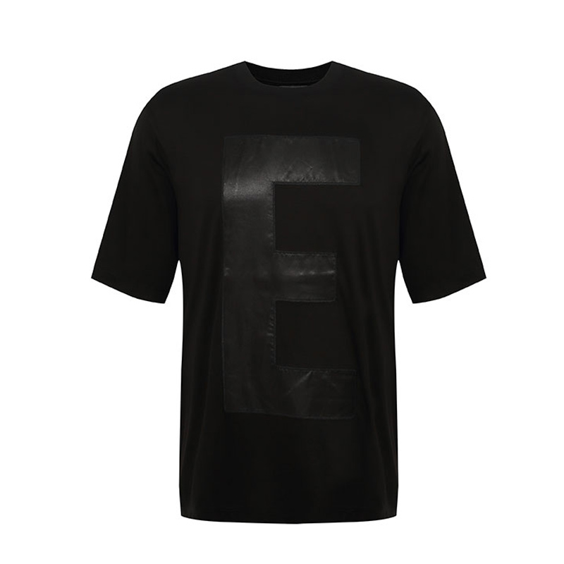 Emporio Armani/阿玛尼男士纯色贴布绣LOGO短袖T恤夏新品奢侈品