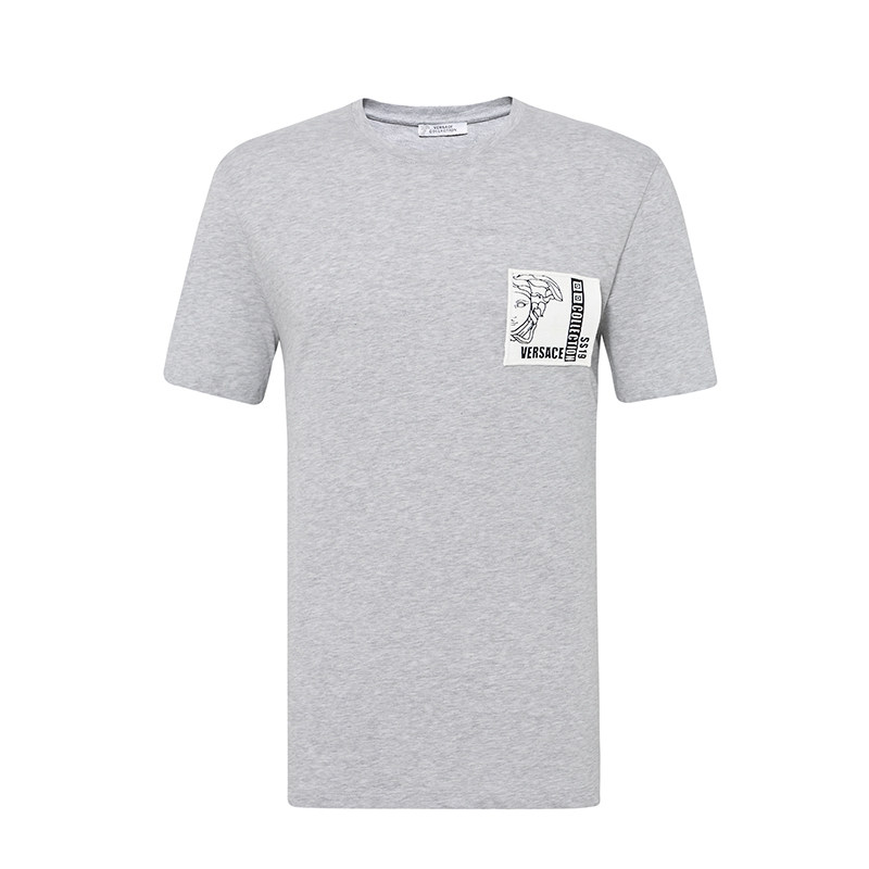 Versace Collection/范思哲夏新品圆领短袖男装T恤衫奢侈品 潮