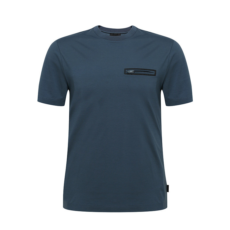 Prada/普拉达宽松短袖圆领时尚男装男欧美短T商务棉质休闲T恤衫