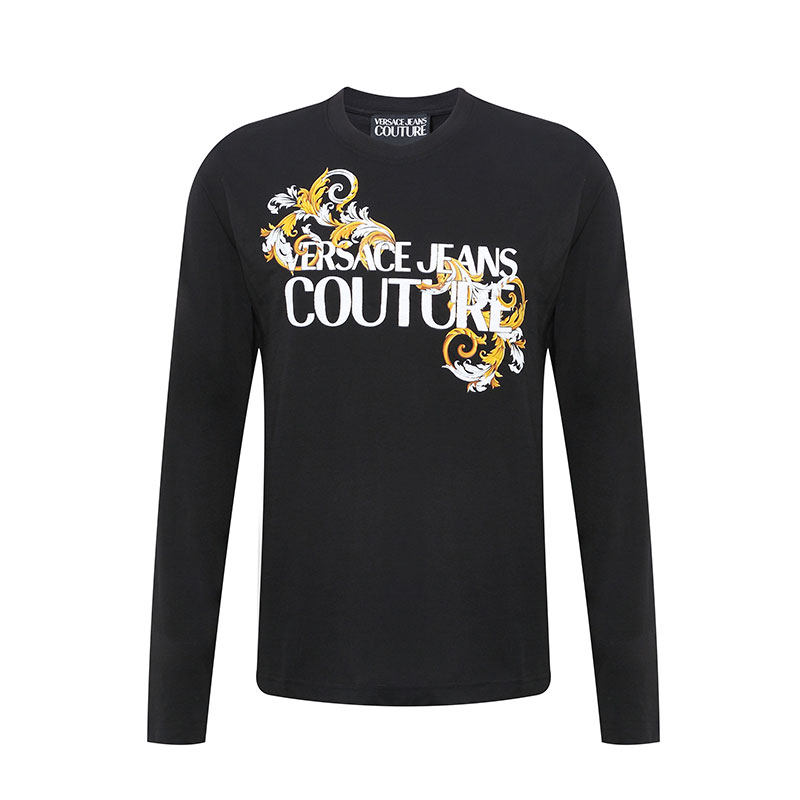 Versace/范思哲VJ 男士秋冬款休闲百搭长袖圆领T恤奢侈品20新品