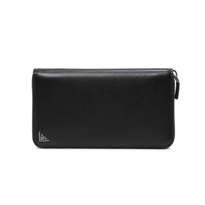 Prada/普拉达长钱夹两个钞票夹层男钱包手拿包袋多卡位大钞夹手包