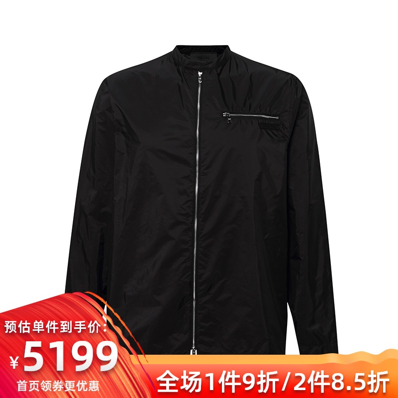 Prada/普拉达薄款男士夹克秋冬空调衫时尚休闲外套进口男装19新品