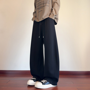 320g重磅卫裤男春季新款宽松大码休闲长裤青少年潮牌直筒阔腿裤子