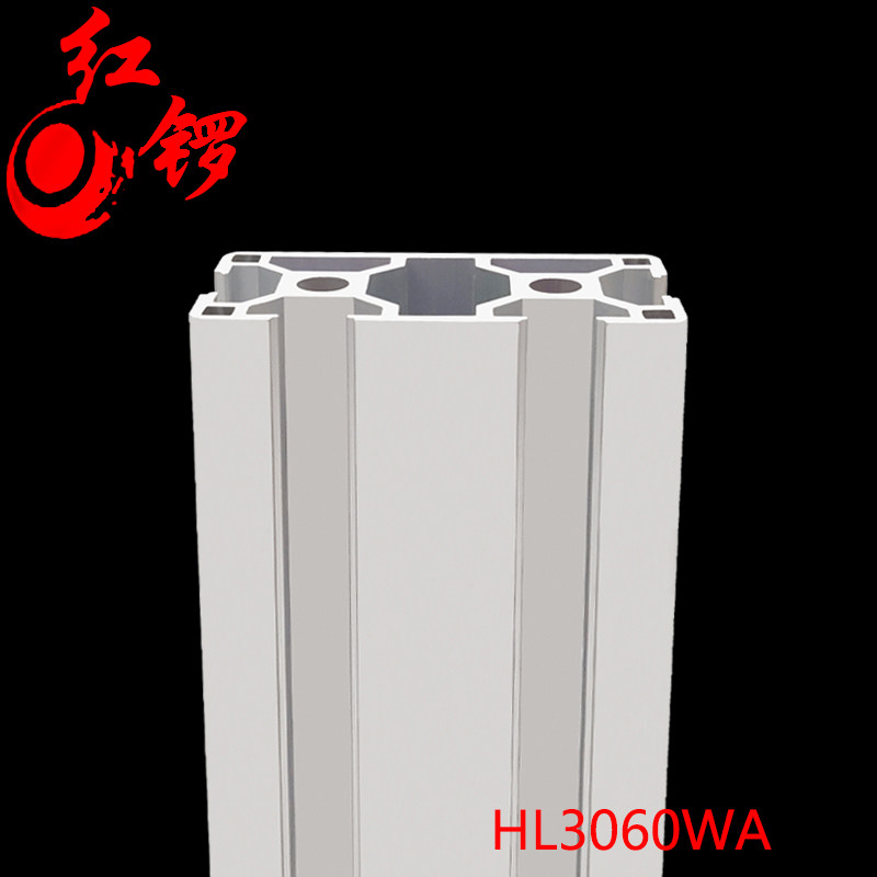 工业铝型材欧标3060A铝合金3面槽30*60型材输送线设备框架铝材3槽
