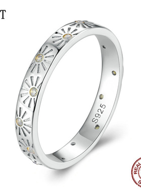 原创夏日阳光纳米澳宝戒指男女 个性简约高级感s925纯银太阳戒指