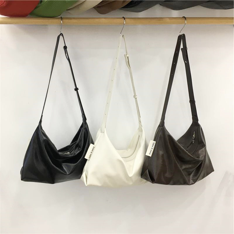 小脏柜 小众极简油蜡软皮休闲腋下hobo包百搭通勤单肩斜挎托特包,箱包皮具/热销女包/男包,通用款女包,淘宝优惠券,粉丝福利购,淘宝优惠卷