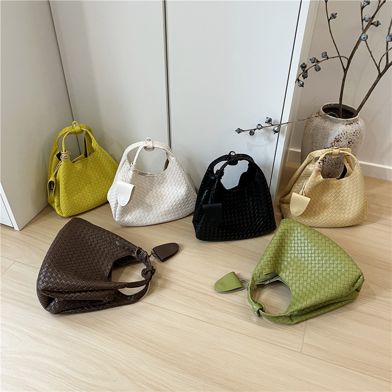 小脏柜 小众春款时尚编织包手拎菜篮子包百搭手提单肩斜挎托特包