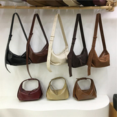 小脏柜 韩国小众极简柔软质感饺子腋下包高级感通勤单肩包斜挎包