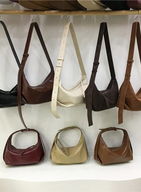 小脏柜 韩国小众极简柔软质感饺子腋下包高级感通勤单肩包斜挎包