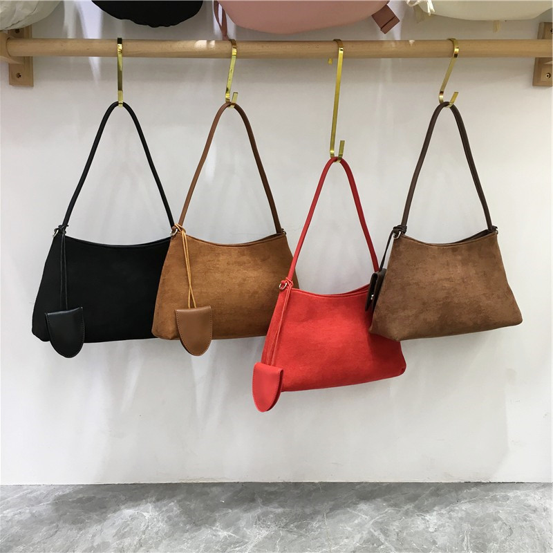 小脏柜 包包女新款秋冬麂皮绒面新款法式手提腋下法棍包斜挎包包,箱包皮具/热销女包/男包,通用款女包,淘宝优惠券,粉丝福利购,淘宝优惠卷