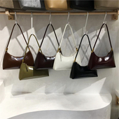 小脏柜 高级感复古油蜡皮手提腋下法棍包简约手拎包百搭单肩女包