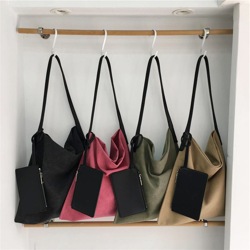 小脏柜 韩系小众休闲慵懒风大容量拼接帆布包简约单肩通勤托特包,箱包皮具/热销女包/男包,通用款女包,淘宝优惠券,粉丝福利购,淘宝优惠卷