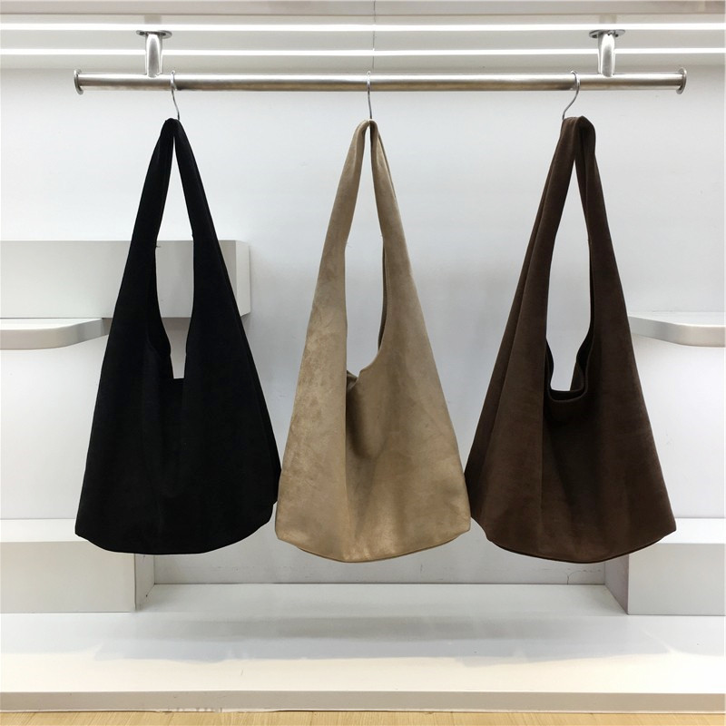 小脏柜 新款极简大容量麂皮反绒腋下包绒面上班通勤手提托特包包,箱包皮具/热销女包/男包,通用款女包,淘宝优惠券,粉丝福利购,淘宝优惠卷